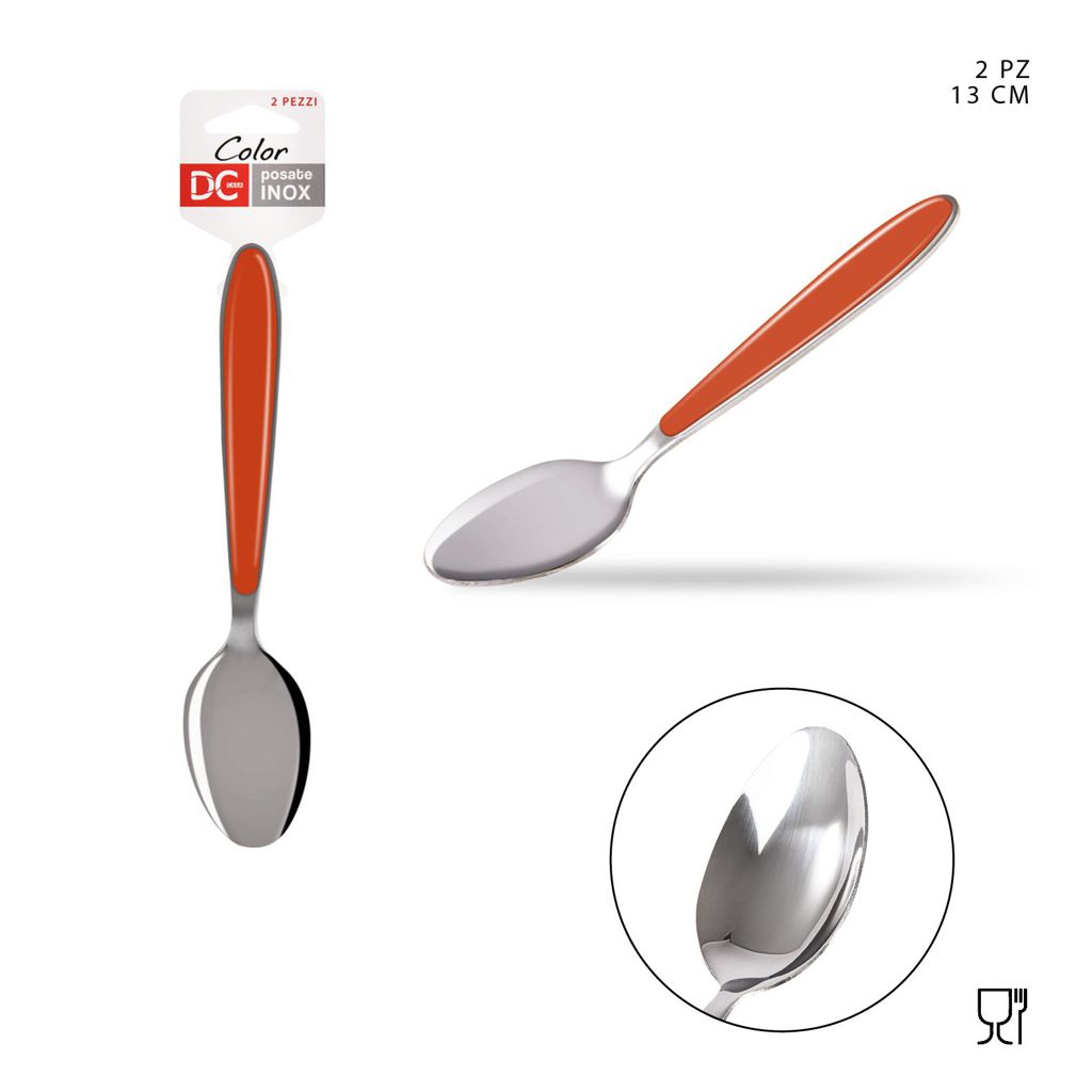 DC CASA  L/ARANCIO CUCCH.CAFFE M/PLAST. 13X2.5CM 2PZ