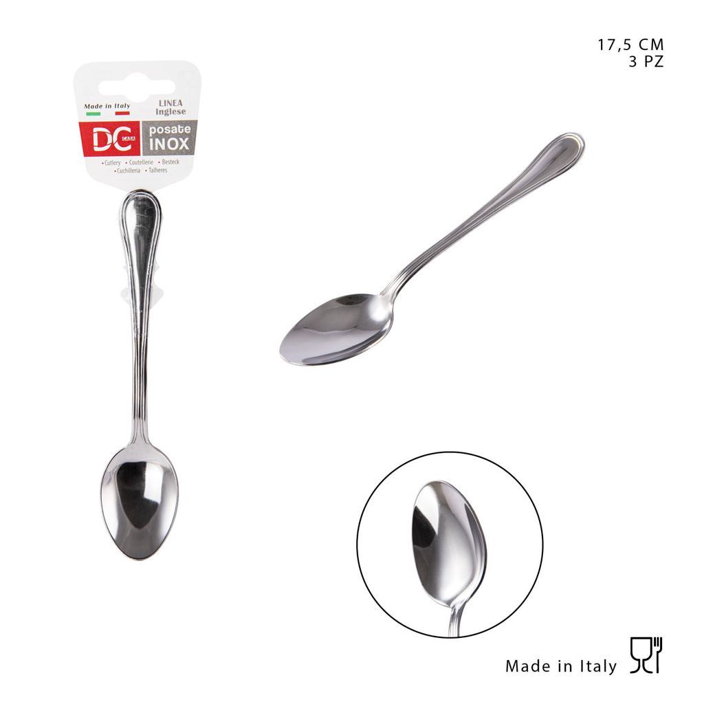 DC CASA  SERVINGLESE 18/C CUCCH.FRUTTA 17.5CM 3PZ