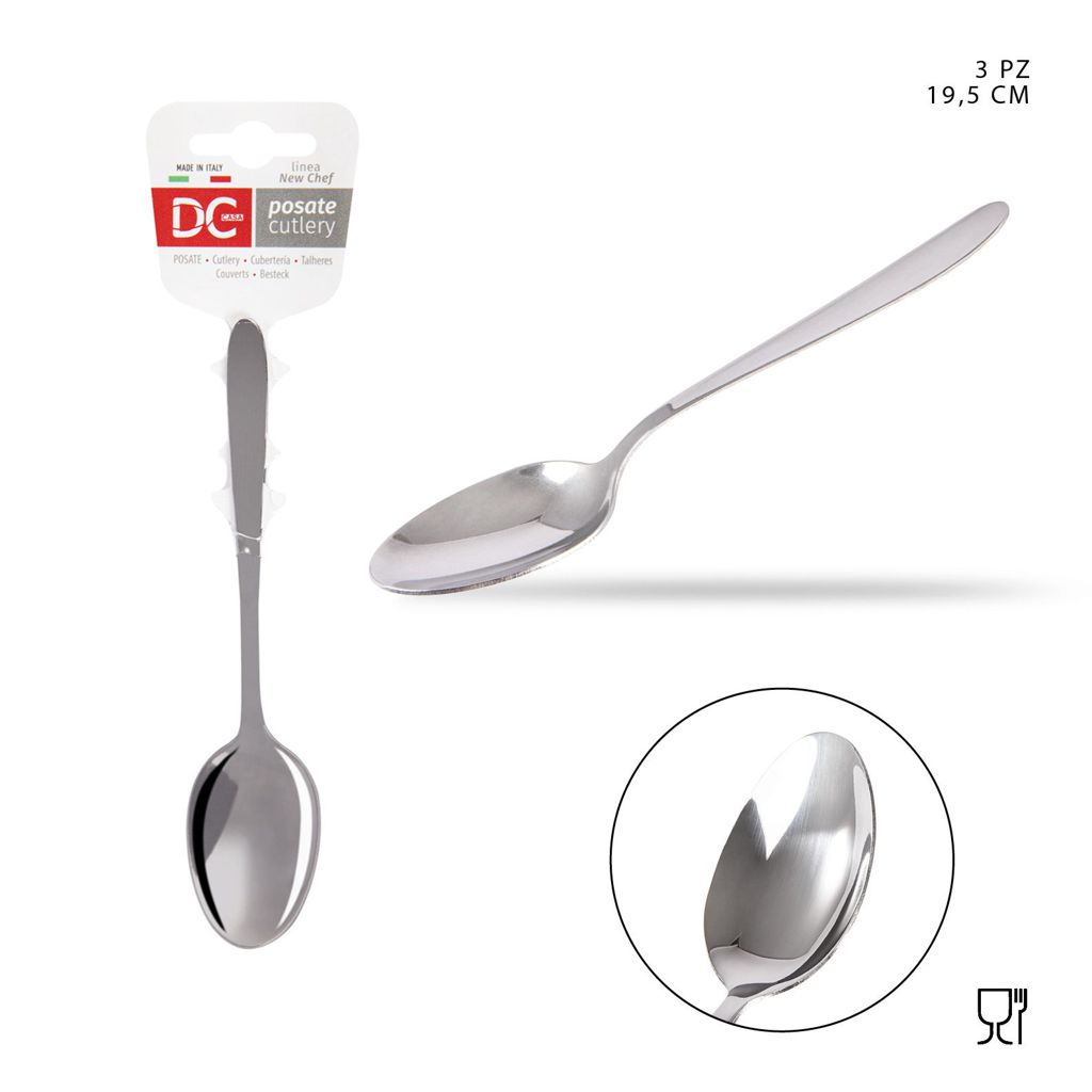 DC CASA  SERVNEW CHEF 18/C CUCCHIAIO 19.5CM 3PZ