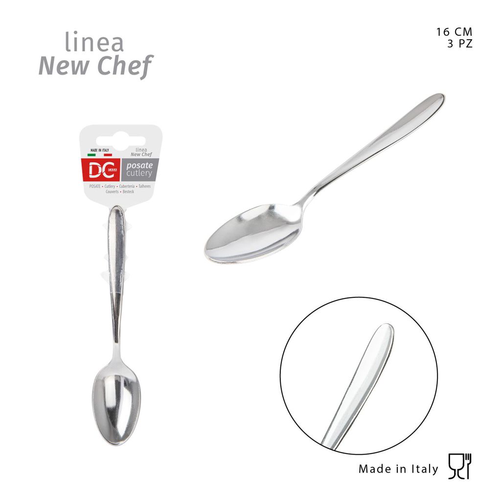 DC CASA  SERVNEW CHEF 18/C CUCCH.FRUTTA 16CM 3PZ