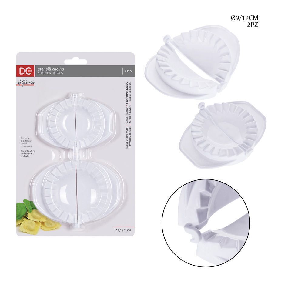 DC CASA  STAMPO RAVIOLI PLAST. 9.5X12-12X15CM 2PZ