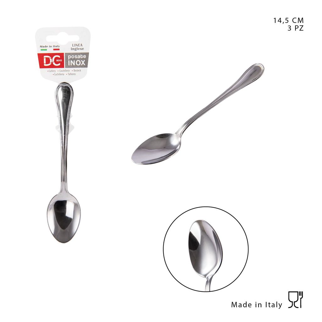 DC CASA  SERVINGLESE 18/C CUCCH.DOLCE 14.5CM 3PZ