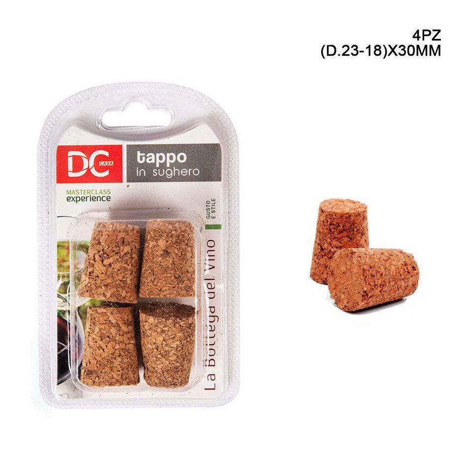 DC CASA TAPPO BOTTIGLIA 20X38MM 4PZ