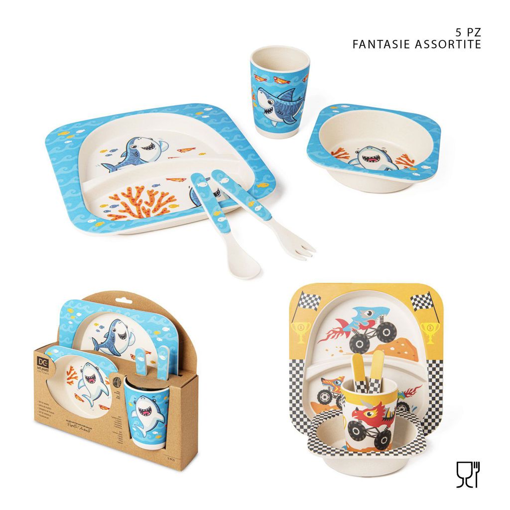 DC CASA SET PIATTI+POSATE BAMBINI 5PZ 4#