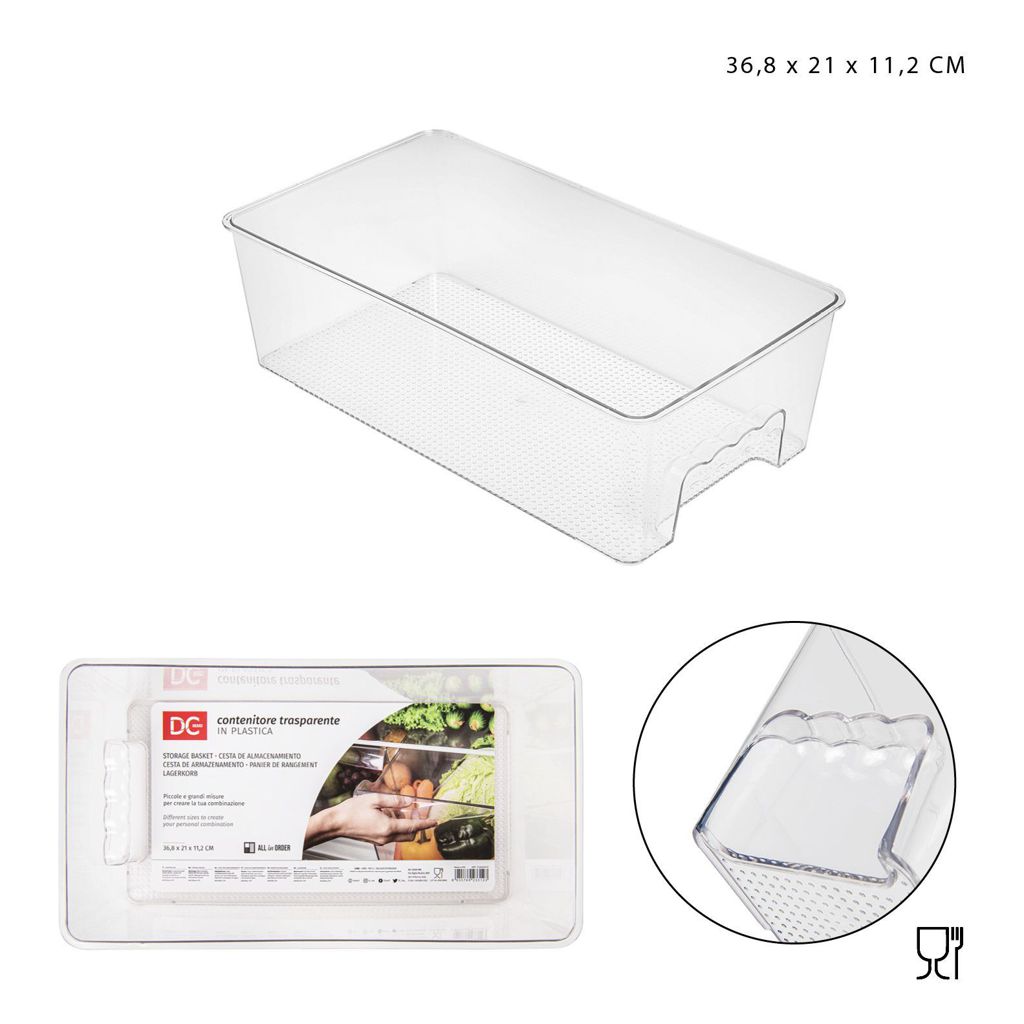 DC CASACONTENITORE PLAST.TRASP. 36.8X21X11.2CM