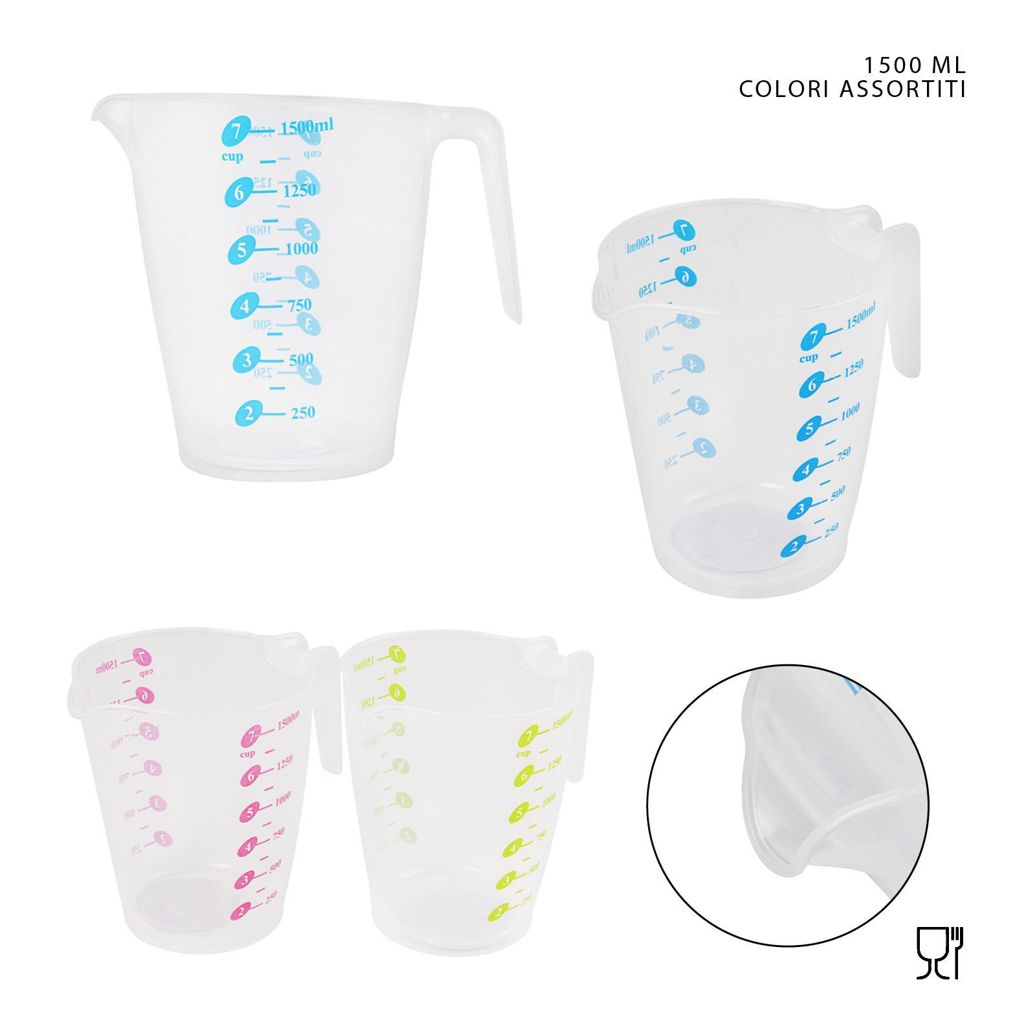 DC CASA CARAFFA GRADUATA PLASTICA 1500ML