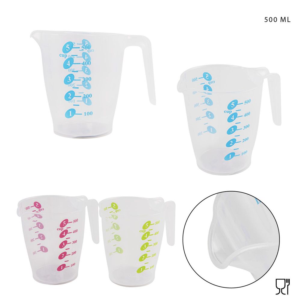 DC CASA CARAFFA GRADUATA PLASTICA 500ML