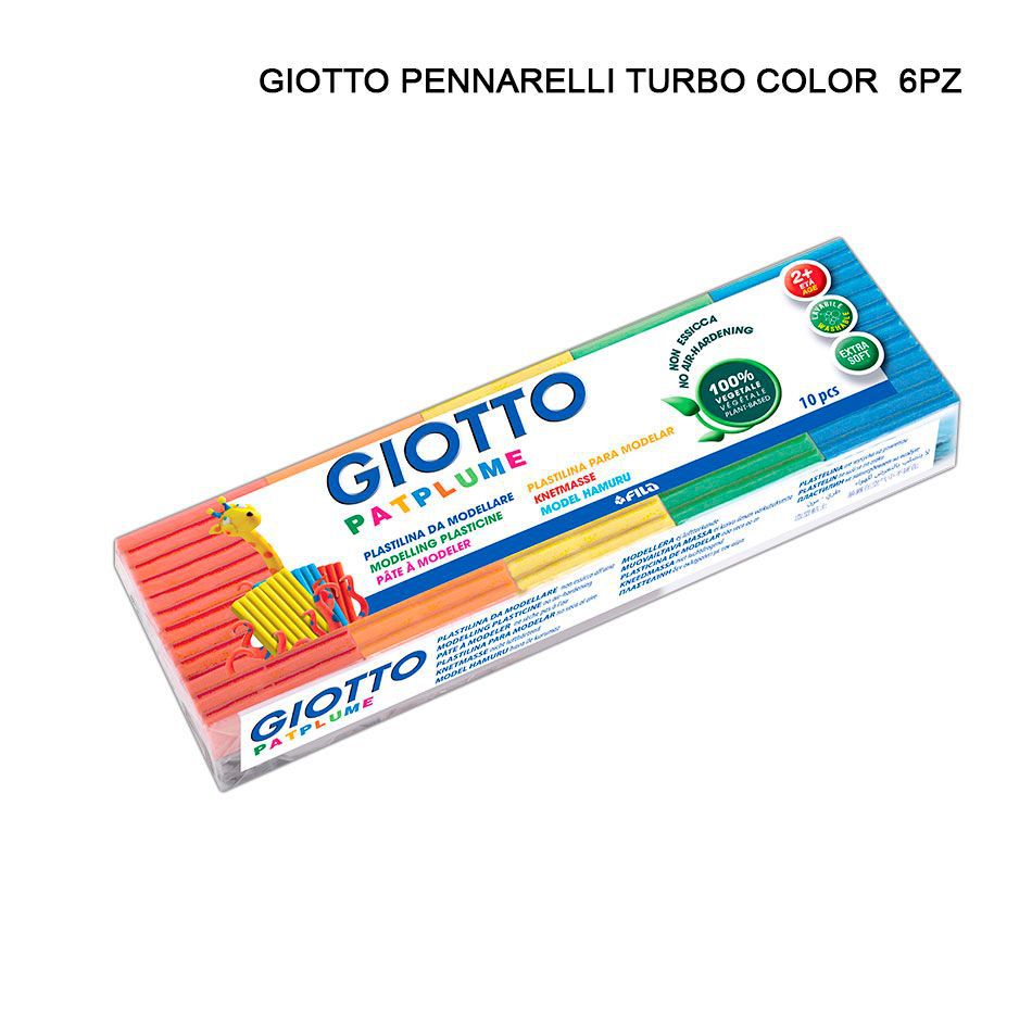 GIOTTO PLASTILINA PATPLUME 50G 10PZASS.